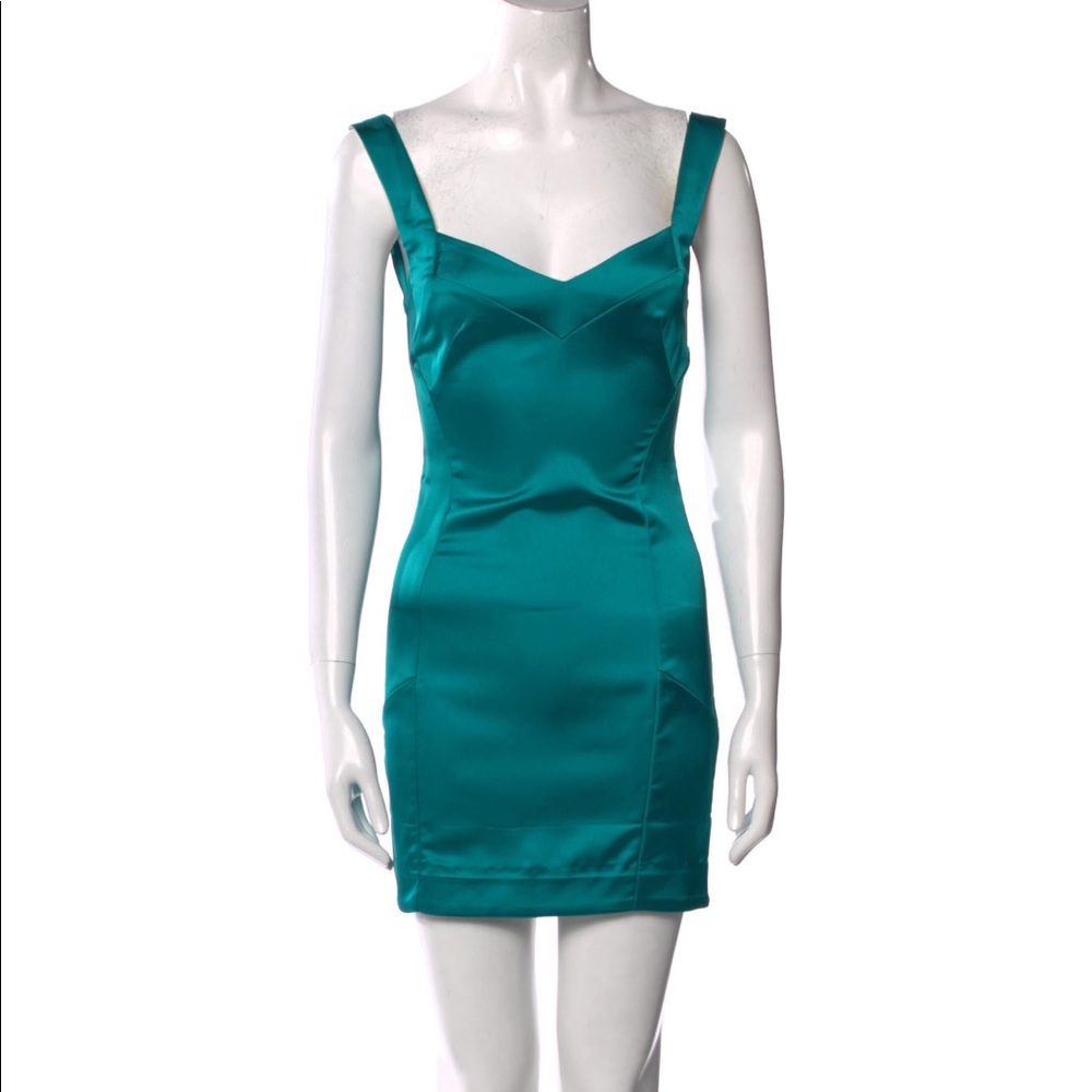 Just Cavalli Green Mini Sheath Dress Size 4